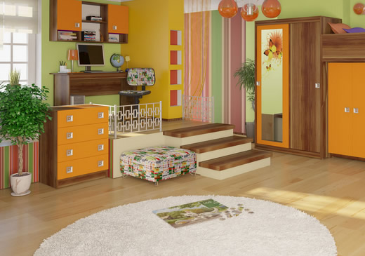 Удобная и стильная мебель для оформления детских комнат