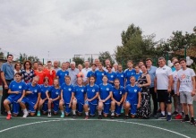 Фонд «Созвездие Добра» построил футбольное поле для детей-сирот Астраханской области